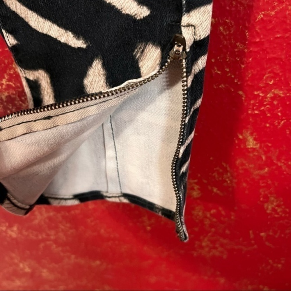 RALPH LAUREN DENIM & SUPPLY Side Zippers Zebra Skinny Jeans 28 - Picture 12 of 14